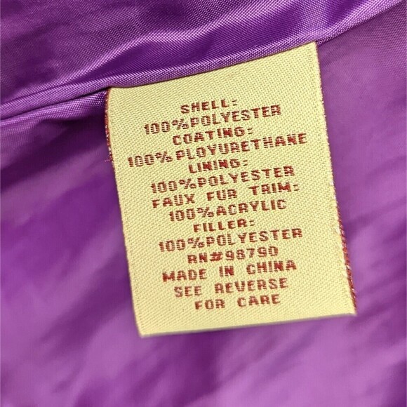 BKE Buckle Puffer Jacket Faux Fur Hood Coat Women's Size Small Black - Picture 8 of 9